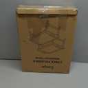 2 Pack Breakfast in Bed Tray for Eating, 16.92 x 12.6 Inch Bed Table Tray with Folding Legs & Handles, Bamboo Food Lap Trays Fits for Adult Kids Eating/TV/Surgery Recovery by Easoger