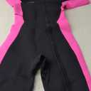Hevto Wetsuit Women Shorty 2mm Neoprene Front Zip Short Wet Suit in Cold Water for Swimming Surfing Diving Paddle Boarding (W1S-Pink, 10)