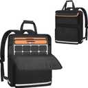 ORKELS Solar Panel Storage Bag, Travel Backpack Compatible with Jackery SolarSaga 100W 100X 200W, Double-Layer Solar Panel Carrier with Multi Pockets