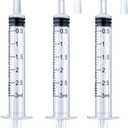3ml Syringe for Liquid, Oral, Scientific Labs, Measurement, Dispensing, with Cap- 3 Pack 3ml Syringes