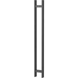 36 Inch Push Pull Door Handle, Double Sided Long Barn Door Pull Handle, Heavy Duty 304 Stainless Steel Commercial Door Handle for Wooden Glass Metal Home Office Doors (Square Rectangle Bar)