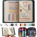 2026 Upgraded Embroidery Stitch Book Kit for Beginner, DIY Book Embroidery Kit with Full Tools and Instructional Tutorial 106 Patterns for Craft Lovers and Sew Enthusiast，DIY Craft Lovers(1pack--)