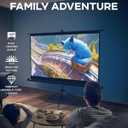 PropVue Projector Screen with Stand 84" - Indoor & Outdoor Projection Screen for Movie or Office Presentation - 16:9 HD Premium Wrinkle-Free Tripod Screen for Projector with Carry Bag & Tight Strap