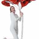 3 x 30 pcs Heart Balloons 18" Foil Love Balloons Mylar Balloons heart balloons for Valentines Day Propose Marriage Wedding Anniversary Backdrop Birthday Party Supplies (Red+Silver)