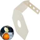 Watermelon Light Bracket Mirror Turn Signal Mounting Bracket Anti-Glare Angled Turn Signal Holder 304 Stainless Steel 2 PCS Bracket with 6 Screws and Bolts (No LED Light)