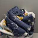 DJY Cotton Twin Bedding Set, Dinosaur Cars Reversible Twin Comforter Set for Kids Boys Girls, 4 Pieces Bed in a Bag Includes Quilted Comforter, Flat Sheet, Fitted Sheet and Pillowcase