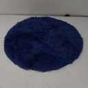 OLANLY Navy Blue Round Rugs for Bedroom - Machine Washable, 2x2 Feet Circle Area Rugs for Living Room, Soft and Fluffy Shaggy Carpet for Teen Girls and Boys, Nursery Rooms, Dorms, Home Decor Aesthetic (2ft Round)
