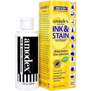 Amodex Products Inc 104 Liquid Ink & Stain Remover 4oz, Fresh and Clean Amodex Products Inc 104 Liquid Ink & Stain Remover 4oz, Fresh and Clean