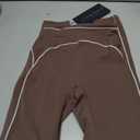 Contrast Stitching High Waist Seamless Sports Leggings, Size S