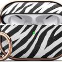 Case for AirPods Pro 2 & AirPod Pro, AirPod Pro case with Lock, AirPod Pro 2 Case for Women Man (Zebra Stripe)