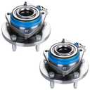 BDELI 2 Pack Front Wheel Bearing and Hub Assembly 513121 Replace for 00-11 Chevy Impala, 97-08 Pontiac Grand Prix, 06-09 Cadillac DTS, 99-02 Eldorado, 05-09 Buick Lacrosse, 06-11 Lucerne, 5 Lug w/ABS