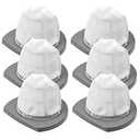KEEPOW 2033 Vacuum Filter Compatible with Bissell Featherweight Stick Lightweight Bagless Vacuum 2033, 20331, 20333, 20336, 20339, 2033M (6-Pack)
