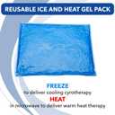 Performa 59738 Reusable Ice & Heat Gel Packs, Large Flexible Ice & Heat Pads for Knee, Shoulder, Ankle, & Back, 11" x 14", Pack of 6