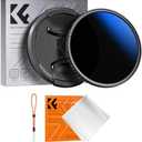 K&F Concept 40.5mm Variable ND Camera Lens Filter ND2-ND400 (1-9 Stops) + Lens Filter Cap + Cleaning Cloth 18 Multi-Layer Coatings Adjustable Neutral Density Ultra Slim (K-Series)