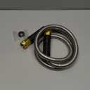 Cesun Metal Garden, Short Connector, Water Lead-in Hose Extension, Extremely Flexible, for Hose Reel/RV/Dehumidifier, Lightweight/Durable/Drinking Water Safe SS Female to Male, 5FT