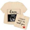 Novabright Grandparent Reveal Keepsake Pregnancy Announcement for Grandparents I Can't Wait to Meet You Ultrasound Picture Frame Keepsake Box Baby Announcement Sign Love at First Sight Gift