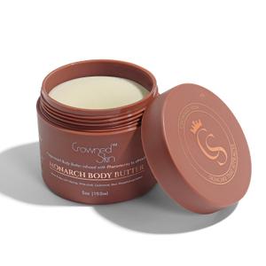 Crowned Skin Monarch Cologned Body Butter | Spicy and Bold Scent | Blended with White Musk & Cedarwood | Infused with Organic Shea & Mango Butters | Moisturizing Formula with All-Day Fragrance | 5oz (Pack of 1)