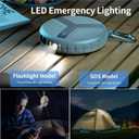 Vivilumens Power Bank Portable Charger 10,000mAh Retractable 25.5 in Built-in Cable Fast Charging Wearable for iPhones Galaxy Laptop with Flashlight&Carabiner for Camping Backpacking Travel (Beige)