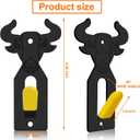 3 x European Mount Skull Hanger, Skull Wall Mount Hanger for Hanging Deer Head, Pronghorn and Other Smaller Skulls, Suitable for Indoor or Outdoor Use 3 Pack