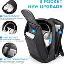 BANGE Business Smart Backpack Waterproof fit 15.6 Inch Laptop Backpack with USB Charging Port,Travel Durable Backpack