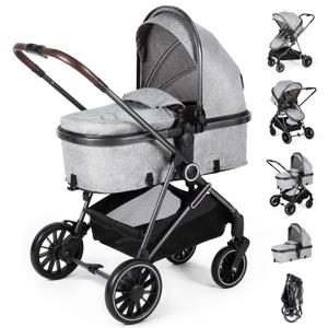 2-in-1 Baby Stroller with Bassinet Mode - Folding Infant Newborn Pram with Reversible Seat - for 0-36 Months Toddler 2-in-1 Baby Stroller with Bassinet Mode - Folding Infant Newborn Pram with Reversible Seat - for 0-36 Months Toddler