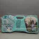 EasyGo Badminton Set, with Net, 4 Racket, 4 Birdies, Portable Storage Box, for Backyards, Outdoor Games