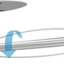 2 x Paper Towel Holder Under Cabinet - Wall Mount Paper Towel Holder with Damping Effect, Adhesive Hanging Silver Stainless Steel Paper Towel Rack for Kitchen & Bathroom