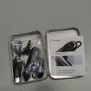 Single Ear Bluetooth Headset for Calls, Wireless Earpiece with Noise Canceling Microphone, 36Hrs Talk Time, Lightweight Hands-Free Headset for Driving/Office, Crystal Clear Calls (Black)