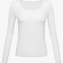 Long Sleeve Shirts for Girls Scoop Neck Baselayer Casual Tops XL