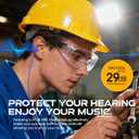 MIPEACE Ear Plug Headphones for Work, Work Earbuds USB Type C Headphones Earphones for Industrial Safety Construction(Without Mic & Control)