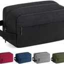 Vorspack Travel Toiletry Bag for Men - Hanging Toiletries Bag Water Resistant Travel Bag for Toiletries Accessories (Large, Black)