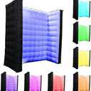7ft x 11ft  Inflatable Photo Booth Inflatable LED Photo Booth Wall with Air Blower,360 Photo Booth Enclosure, Photo Booth Backdrop for Wedding Event