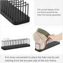 Mkono Hat Organizer for Baseball Caps, Hat Holder for 15 Baseball Caps, Tabletop Hat Rack Stand Hat Storage Display Cap Organizer for Desk Closet Shelf Dresser (Black, Medium)