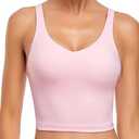 Oalka Women's Racerback Sports Fitness Support Workout Running Bras L