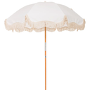 HERA'S PALACE 7ft Heavy Duty Beach Umbrella with Sand Anchor, Fringe Umbrella for Sand, UV 50+, Patio Umbrella with Tilt Pole for Garden Pool Backyard