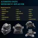 Set of 4, Engine Motor Set Compatible with 2011-2016 Odyssey 3.5L Automatic Transmission Mount Right Motor Front Engine Mount A4587 A65057 A4575EL A65017EL A65094 9737 9662