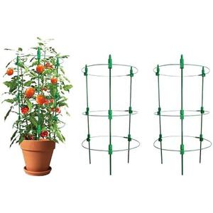 HTWNK Adjustable Tomato Plant Support Cages. 2 Pack 36 Inch Tomato Plant Stakes for Climbing Plants,Vegetables，Flowers，Fruit.