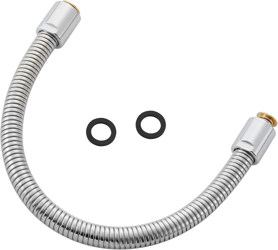 18" Commercial Sink Faucet Sprayer Hose Stainless Steel Commercial Kitchen Sink Faucet Pre-rinse Sprayer Flexible Hose Replacement Kit