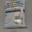 Blissful Diary Muslin Bassinet Sheets for Baby Girls Boys, Boho Soft Cotton Fitted for Oval Hourglass Rectangle Mattress, 2 Pack(Sage Checkboard & Sage Green)