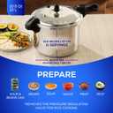 Universal (10.5 Quart / 10 Liter) Ultra Pressure Cooker, Pressure Pot with 6 Safety Systems, Aluminum Pressure Cooker for 11 Servings, Even Heat Distribution, Diameter 10.4 inches, Height 10.6 inches