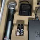 Phenyx Pro Wireless Microphone System,Metal Wireless Mic Set w/Handheld/Bodypack/Headset/Lapel Mics,2 x 30 UHF Frequencies, 200 ft Range, Cordless Mic for Singing, Karaoke, Church (PTU-52-1H1B)