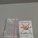 Syhood 36 Set Valentine's Day Baseball Card and Foam Stress Balls for Kids Valentine's Day School Classroom Exchange Gift Sports Themed Events Party Prizes Favor Supplies