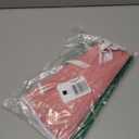 MACTING Christmas Small Tree Skirt, 30 Inch Burlap Pink Tree Mat with White Snowflake Printed for Xmas Tree Farmhouse Holiday Party Indoor Home Decoroations