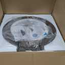 Stainless Steel Water Bowl - Antique Brown Patina, Modern Water Feature & Planter for Pool, Fountain, or Garden (Round)
