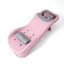 Adjustable Children Shampoo Chair for 3-10 Year Old Bathing Seat Tub Collapsible with Prevent Wet Clothes Design (pink-basin)