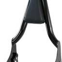 YHMOTO Detachable Sissy Bar Passenger Backrest 22" Inch Rear Pad Fit for Harley Touring Models 2009-2025 Road King Ultra CVO Limited Street Glide Road Glide Electra Glide (Black)