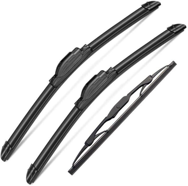 3 Wipers Set for Hummer H2 2003 2004 2005 2006 2007 2008 2009, Original Equipment Windshield Wiper Blades Front - 16"+16" with 10 Inch Rear Windshield Wiper Blade (Pack of 3) J- HOOK
