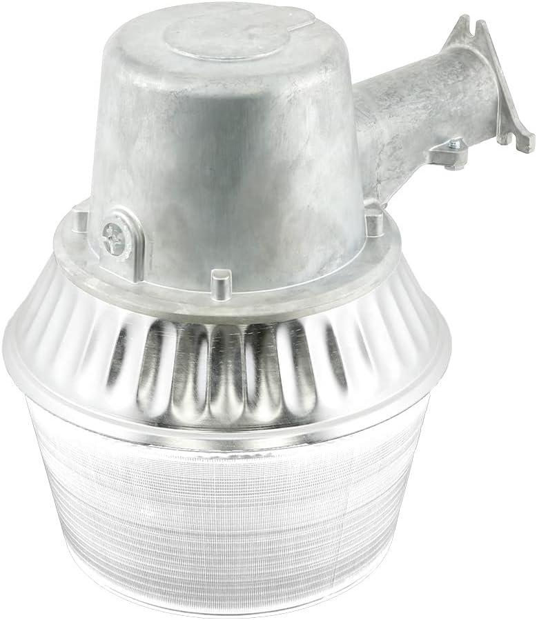 HALO 65-Watt Equivalent, Integrated LED, Metal, Area Light, 4000K, Light Gray