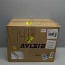 Ayleid Retractable Garden Hose Reel,1/2 in x 100 ft Wall Mounted Hose Reel, with 9- Function Sprayer Nozzle, Any Length Lock/Slow Return System/Wall Mounted/180Swivel Bracket (Gray)