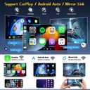 4+64G Android13 Car Stereo Radio for Dodge Dart 2012-2016 9 Inch Android Touch Screen with Carplay & Android Auto Built-in Bluetooth GPS WiFi DSP FM Mic Backup Camera